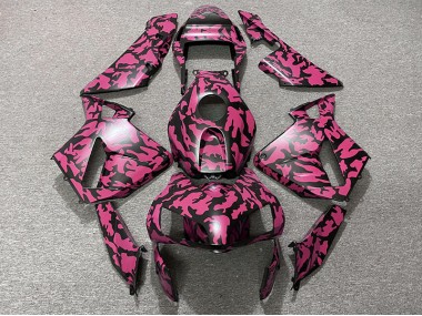 Aftermarket 2003-2004 Red Camo Honda CBR600RR Motorcycle Fairings