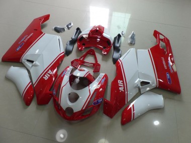 Aftermarket 2003-2004 Red and White Ducati 749 999 Motorcycle Fairings