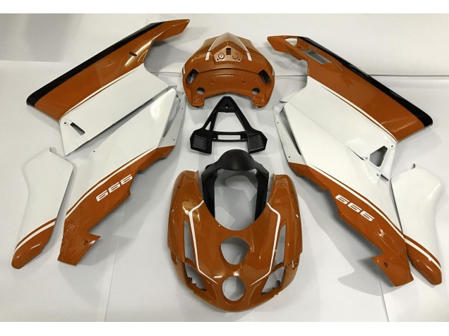 Aftermarket 2003-2004 White Orange and Black Ducati 749 999 Motorcycle Fairings Aftermarket 2003-2004 White Orange and Black Ducati 749 999 Motorcycle Fairings