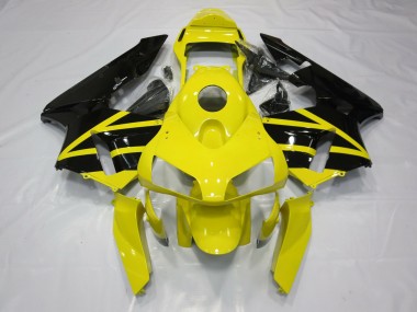 Aftermarket 2003-2004 Yellow & Black OEM Style Honda CBR600RR Motorcycle Fairings
