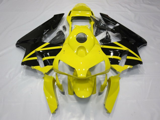 Aftermarket 2003-2004 Yellow & Black OEM Style Honda CBR600RR Motorcycle Fairings Aftermarket 2003-2004 Yellow & Black OEM Style Honda CBR600RR Motorcycle Fairings
