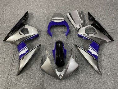 Aftermarket 2003-2005 Silver and Purple style Yamaha R6 Motorcycle Fairings