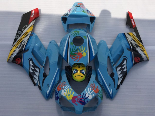 Aftermarket 2004-2005 Blue Shark Honda CBR1000RR Motorcycle Fairings Aftermarket 2004-2005 Blue Shark Honda CBR1000RR Motorcycle Fairings
