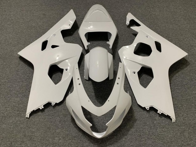 Aftermarket 2004-2005 Gloss White Suzuki GSXR 600-750 Motorcycle Fairings Aftermarket 2004-2005 Gloss White Suzuki GSXR 600-750 Motorcycle Fairings