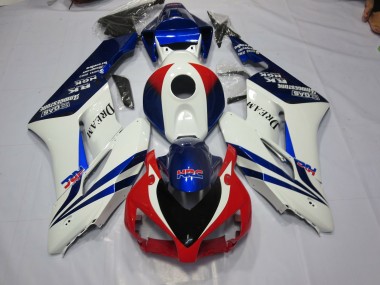 Aftermarket 2004-2005 HRC Red and White Honda CBR1000RR Motorcycle Fairings