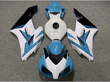 Aftermarket 2004-2005 Light Blue White and Black Gloss Honda CBR1000RR Motorcycle Fairings