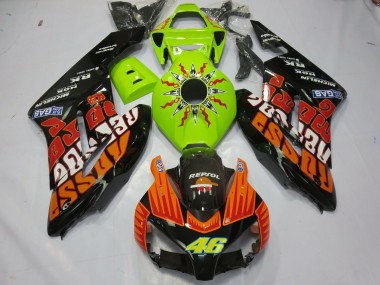Aftermarket 2004-2005 Lime Rossi Honda CBR1000RR Motorcycle Fairings