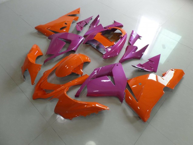 Aftermarket 2004-2005 Orange Pink Kawasaki ZX10R Motorcycle Fairings Aftermarket 2004-2005 Orange Pink Kawasaki ZX10R Motorcycle Fairings