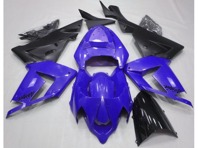 Aftermarket 2004-2005 Pearl Blue & Black Kawasaki ZX10R Motorcycle Fairings Aftermarket 2004-2005 Pearl Blue & Black Kawasaki ZX10R Motorcycle Fairings