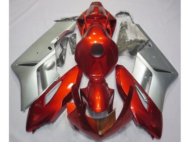 Aftermarket 2004-2005 Red Silver Honda CBR1000RR Motorcycle Fairings Aftermarket 2004-2005 Red Silver Honda CBR1000RR Motorcycle Fairings