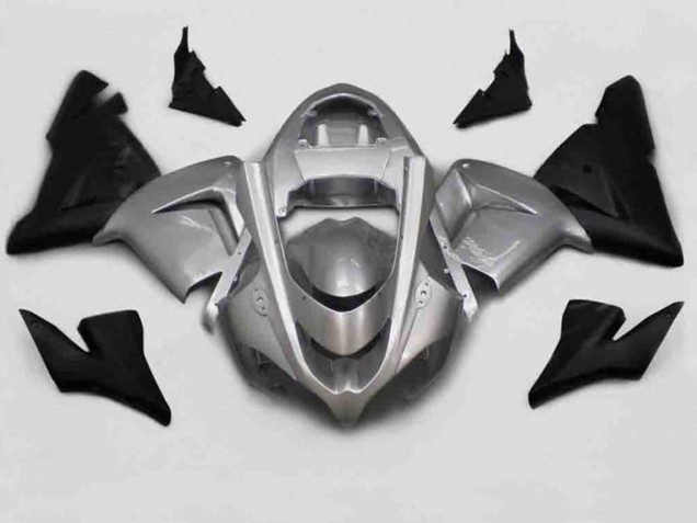 Aftermarket 2004-2005 Silver Black Kawasaki ZX10R Motorcycle Fairings Aftermarket 2004-2005 Silver Black Kawasaki ZX10R Motorcycle Fairings