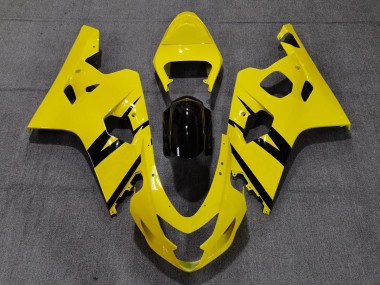 Aftermarket 2004-2005 Vibrant Gloss Yellow Custom OEM Style Suzuki GSXR 600-750 Motorcycle Fairings
