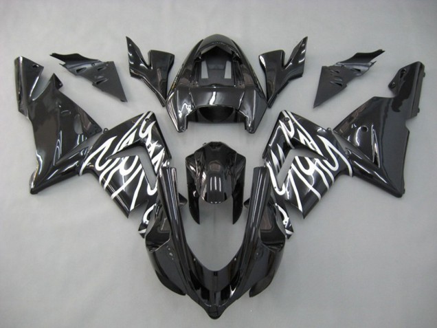 Aftermarket 2004-2005 White Flame Kawasaki ZX10R Motorcycle Fairings Aftermarket 2004-2005 White Flame Kawasaki ZX10R Motorcycle Fairings