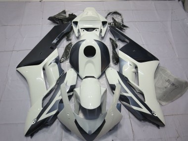 Aftermarket 2004-2005 White and Silver Honda CBR1000RR Motorcycle Fairings