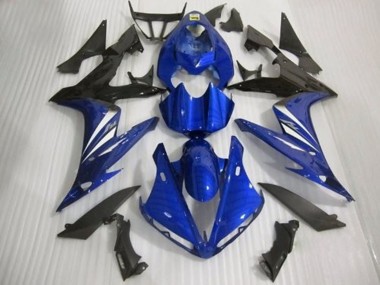 Aftermarket 2004-2006 Blue Black and White Gloss Style Yamaha R1 Motorcycle Fairings