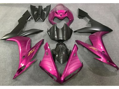 Aftermarket 2004-2006 Hot Pink and Carbon Style Yamaha R1 Motorcycle Fairings