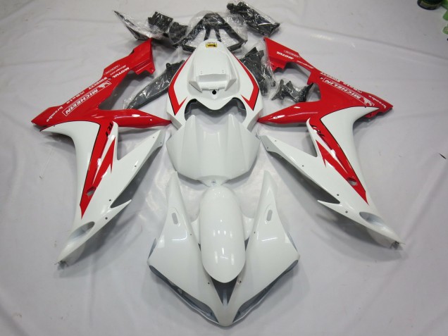 Aftermarket 2004-2006 White and Red Style Yamaha R1 Motorcycle Fairings Aftermarket 2004-2006 White and Red Style Yamaha R1 Motorcycle Fairings