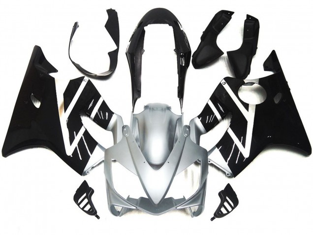 Aftermarket 2004-2007 Silver Grey and Black Gloss Honda CBR600 F4i Motorcycle Fairings Aftermarket 2004-2007 Silver Grey and Black Gloss Honda CBR600 F4i Motorcycle Fairings