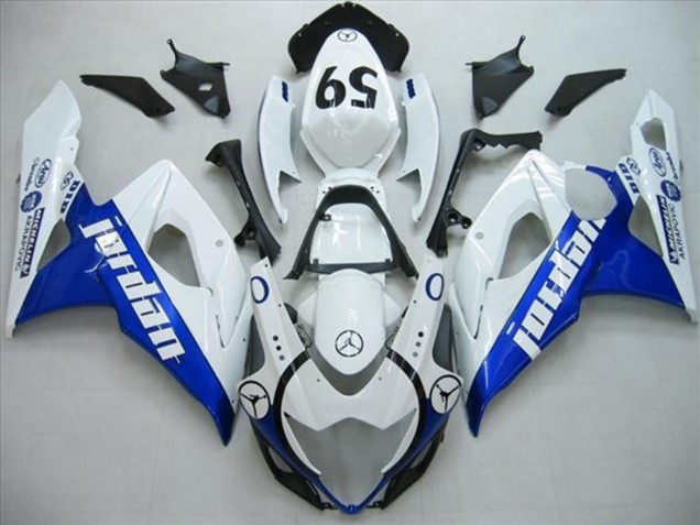 Aftermarket 2005-2006 Blue Jordan Suzuki GSXR 1000 Motorcycle Fairings Aftermarket 2005-2006 Blue Jordan Suzuki GSXR 1000 Motorcycle Fairings