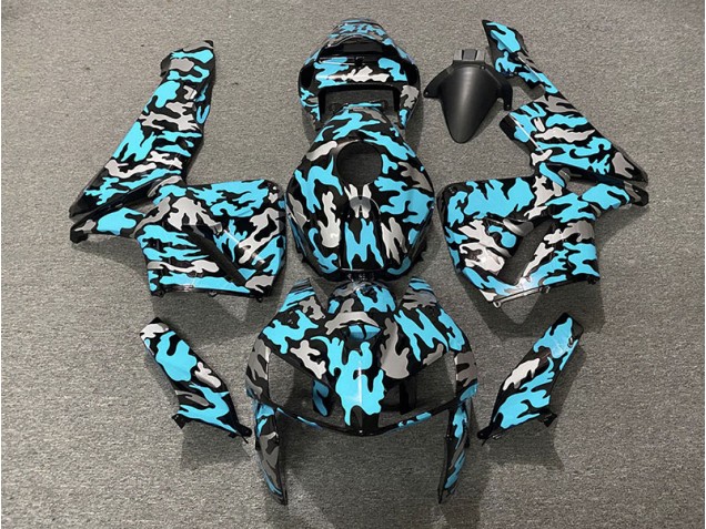 Aftermarket 2005-2006 Camo & LIGHT CYAN Honda CBR600RR Motorcycle Fairings Aftermarket 2005-2006 Camo & LIGHT CYAN Honda CBR600RR Motorcycle Fairings