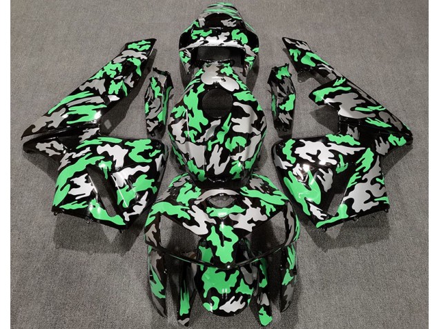 Aftermarket 2005-2006 Camo & LIGHT GREEN Honda CBR600RR Motorcycle Fairings Aftermarket 2005-2006 Camo & LIGHT GREEN Honda CBR600RR Motorcycle Fairings