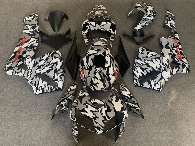 Aftermarket 2005-2006 Camo & RED decals Honda CBR600RR Motorcycle Fairings Aftermarket 2005-2006 Camo & RED decals Honda CBR600RR Motorcycle Fairings