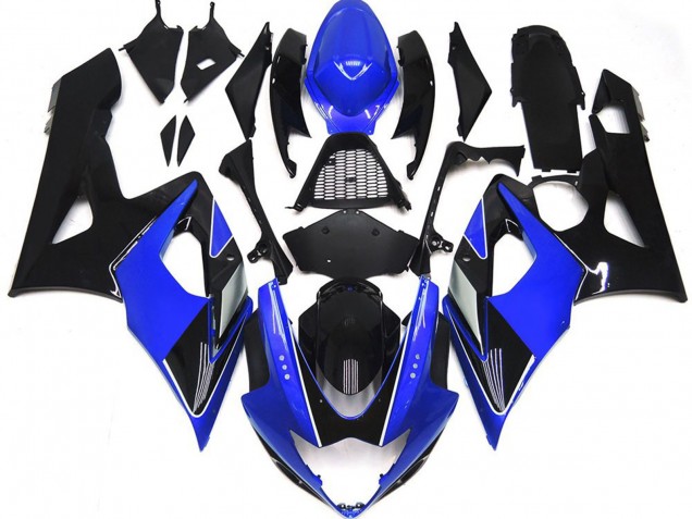 Aftermarket 2005-2006 Gloss Blue and Black with red Suzuki GSXR 1000 Motorcycle Fairings Aftermarket 2005-2006 Gloss Blue and Black with red Suzuki GSXR 1000 Motorcycle Fairings