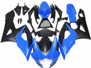 Aftermarket 2005-2006 Gloss Blue with Yellow Suzuki GSXR 1000 Motorcycle Fairings