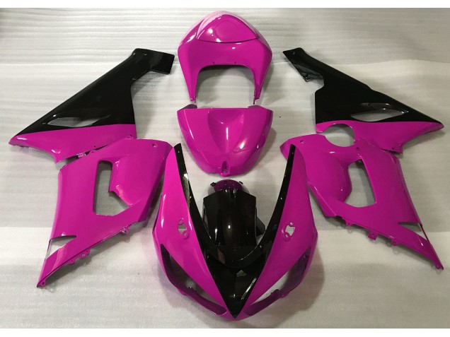 Aftermarket 2005-2006 Gloss Pink & Black Kawasaki ZX6R Motorcycle Fairings Aftermarket 2005-2006 Gloss Pink & Black Kawasaki ZX6R Motorcycle Fairings