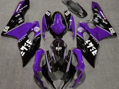 Aftermarket 2005-2006 Gloss Purple and Black Custom Suzuki GSXR 1000 Motorcycle Fairings