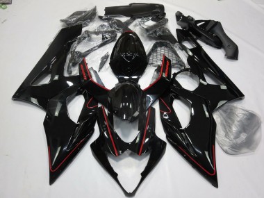 Aftermarket 2005-2006 Gloss Red and Black Suzuki GSXR 1000 Motorcycle Fairings