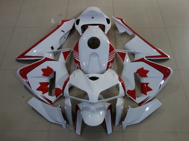 Aftermarket 2005-2006 Gloss White Canada Honda CBR600RR Motorcycle Fairings