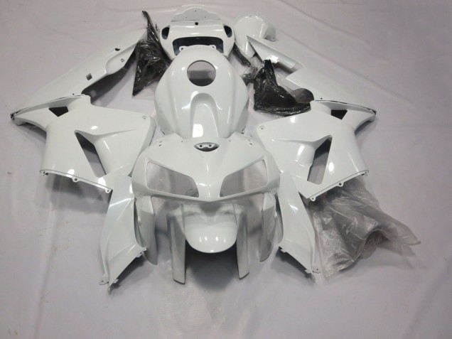Aftermarket 2005-2006 Gloss White Honda CBR600RR Motorcycle Fairings Aftermarket 2005-2006 Gloss White Honda CBR600RR Motorcycle Fairings