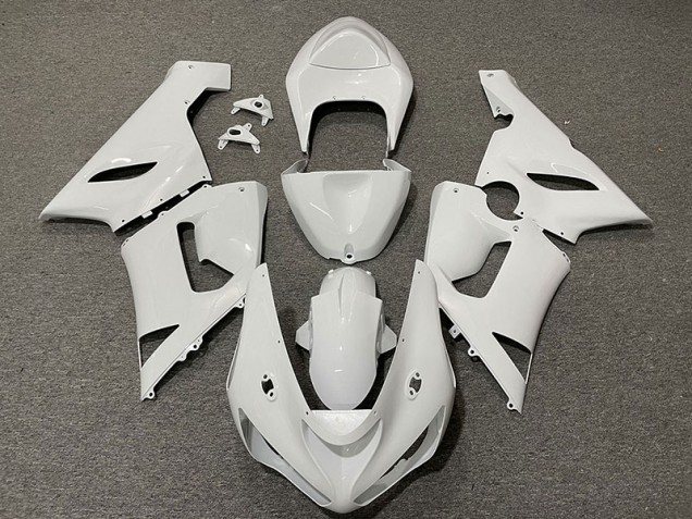 Aftermarket 2005-2006 Gloss White Kawasaki ZX6R Motorcycle Fairings Aftermarket 2005-2006 Gloss White Kawasaki ZX6R Motorcycle Fairings