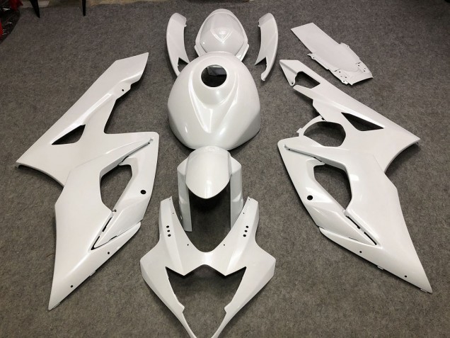 Aftermarket 2005-2006 Gloss White Plain Suzuki GSXR 1000 Motorcycle Fairings Aftermarket 2005-2006 Gloss White Plain Suzuki GSXR 1000 Motorcycle Fairings