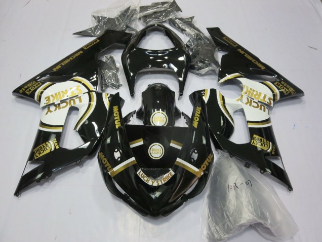 Aftermarket 2005-2006 Gold LS Kawasaki ZX6R Motorcycle Fairings Aftermarket 2005-2006 Gold LS Kawasaki ZX6R Motorcycle Fairings