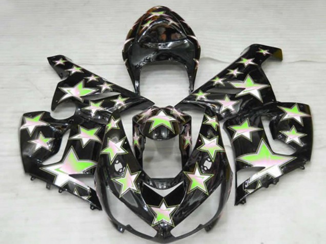 Aftermarket 2005-2006 Green Star Kawasaki ZX6R Motorcycle Fairings Aftermarket 2005-2006 Green Star Kawasaki ZX6R Motorcycle Fairings