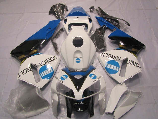 Aftermarket 2005-2006 Light Blue KM Honda CBR600RR Motorcycle Fairings Aftermarket 2005-2006 Light Blue KM Honda CBR600RR Motorcycle Fairings