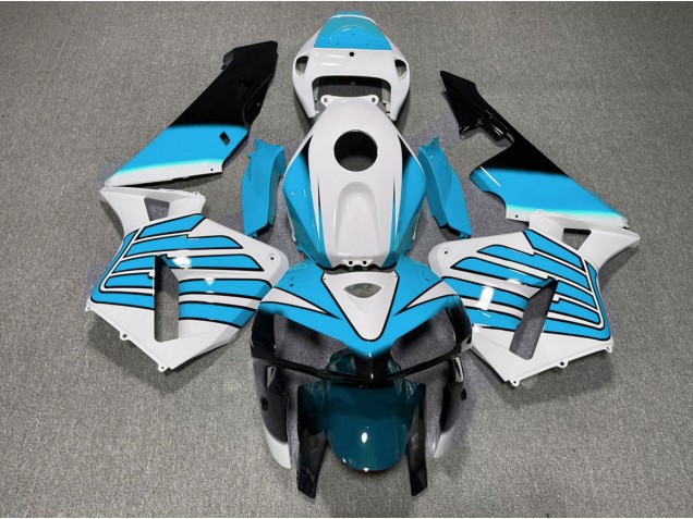Aftermarket 2005-2006 Light Blue and White Wings Honda CBR600RR Motorcycle Fairings Aftermarket 2005-2006 Light Blue and White Wings Honda CBR600RR Motorcycle Fairings