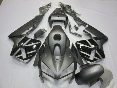 Aftermarket 2005-2006 Matte Grey & Black Honda CBR600RR Motorcycle Fairings