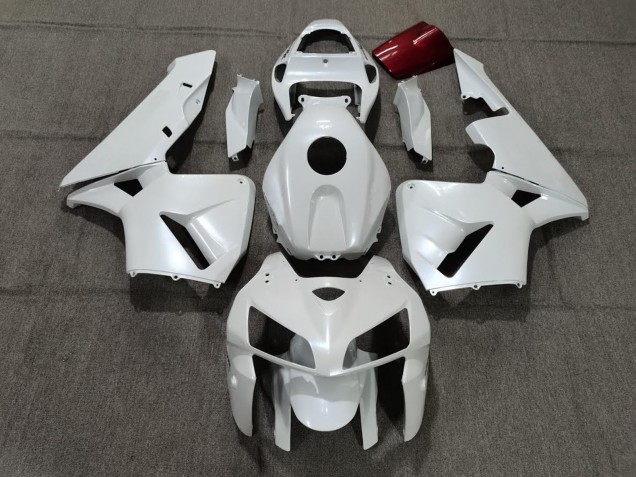 Aftermarket 2005-2006 Pearl White & Honda CBR600RR Motorcycle Fairings Aftermarket 2005-2006 Pearl White & Honda CBR600RR Motorcycle Fairings