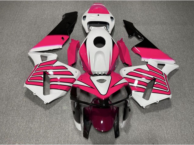 Aftermarket 2005-2006 Pink and White Wings Honda CBR600RR Motorcycle Fairings Aftermarket 2005-2006 Pink and White Wings Honda CBR600RR Motorcycle Fairings