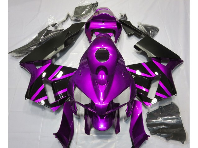 Aftermarket 2005-2006 Purple & Gloss Black Design Honda CBR600RR Motorcycle Fairings Aftermarket 2005-2006 Purple & Gloss Black Design Honda CBR600RR Motorcycle Fairings