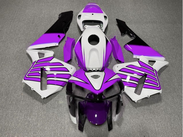 Aftermarket 2005-2006 Purple and White Wings Honda CBR600RR Motorcycle Fairings Aftermarket 2005-2006 Purple and White Wings Honda CBR600RR Motorcycle Fairings