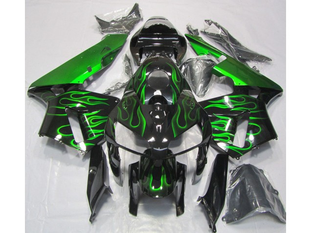 Aftermarket 2005-2006 Vibrant Green Flame Honda CBR600RR Motorcycle Fairings Aftermarket 2005-2006 Vibrant Green Flame Honda CBR600RR Motorcycle Fairings