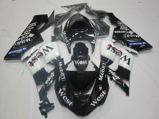 Aftermarket 2005-2006 West Kawasaki ZX6R Motorcycle Fairings Aftermarket 2005-2006 West Kawasaki ZX6R Motorcycle Fairings