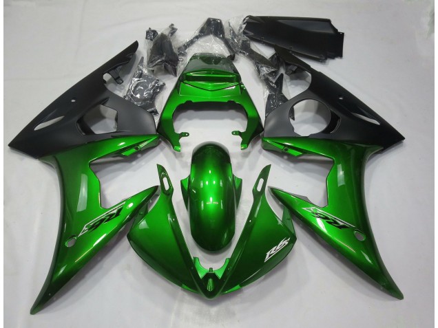 Aftermarket 2003-2005 Gloss Dark Green Yamaha R6 Motorcycle Fairings Aftermarket 2003-2005 Gloss Dark Green Yamaha R6 Motorcycle Fairings