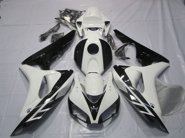 Aftermarket 2006-2007 Black and White OEM Style No Decals Honda CBR1000RR Motorcycle Fairings Aftermarket 2006-2007 Black and White OEM Style No Decals Honda CBR1000RR Motorcycle Fairings