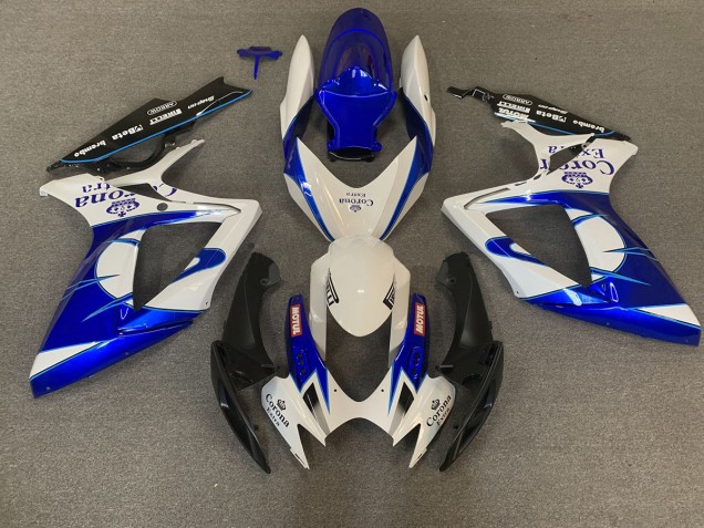 Aftermarket 2006-2007 Blue Corona Suzuki GSXR 600-750 Motorcycle Fairings Aftermarket 2006-2007 Blue Corona Suzuki GSXR 600-750 Motorcycle Fairings