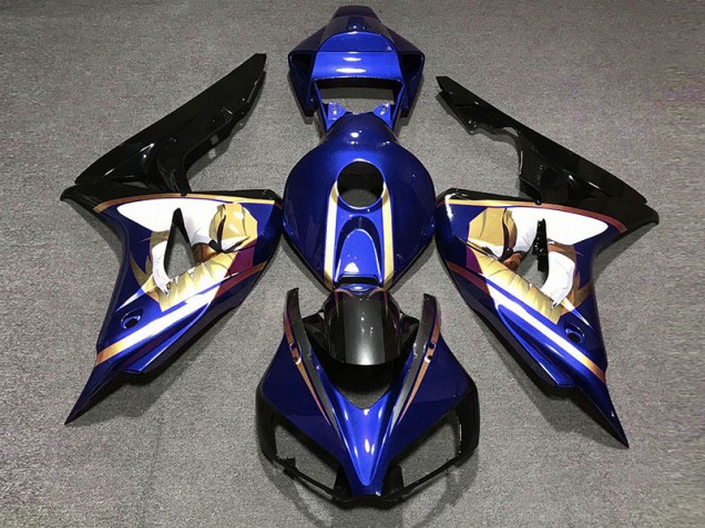 Aftermarket 2006-2007 Blue & Gold Honda CBR1000RR Motorcycle Fairings Aftermarket 2006-2007 Blue & Gold Honda CBR1000RR Motorcycle Fairings